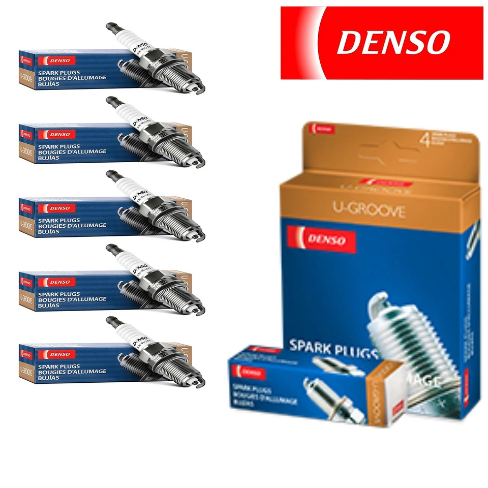 5 Pack Denso Nickel Resistor Spark Plugs for 1996-1997 Volvo 850 L5-2.3L - Image 1 of 4