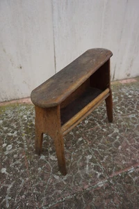 Antico Sgabello Lustrascarpe Sediolino Calzature Vintage Calzolaio - Foto 1 di 5