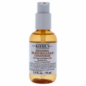 Kiehl's Smoothing Oil-Infused Leave-In Concentrate Dry/Frizzy Hair 2.5 oz. NEW! 