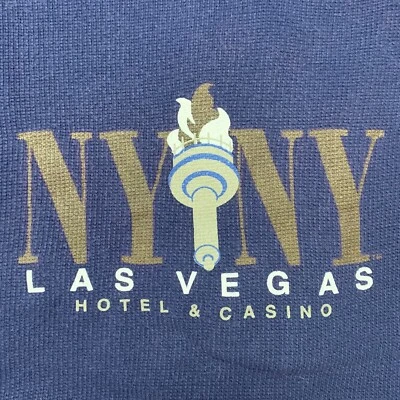 VTG NYNY Las Vegas Casino Tee Large USA Gear for Sports Waffle Knit 90s New York - Image 1 of 4