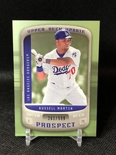 2005 Upper Deck Update RUSSELL MARTIN RC /599 Prospect Edition Green DODGERS