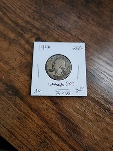 1944 Washington Quarter, AG, .900 Silver - Picture 1 of 2