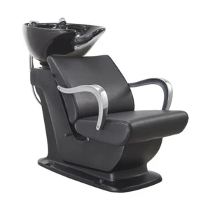 Salon Shampoo Backwash Unit Shampoo Station with Tilting Sink BECKMAN in Black - Picture 1 of 5