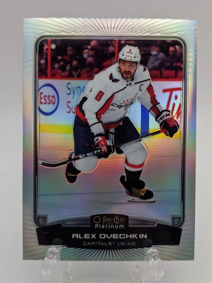 💥 2022-23 UD O-Pee-Chee OPC SP Platinum Previews Rainbow #P-AO Alex Ovechkin - Image 1 of 2
