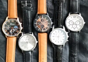 Set 5 NEW Men's Watches CLOSEOUT OVERSTOCK CLEARANCE DEAL lot 5 Batteries Deal16 - Picture 1 of 7