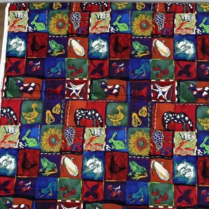 Vintage Alexander Henry Fabrics Plowing Time Again 1 yard x 42" W Quilting 1994 - Picture 1 of 7
