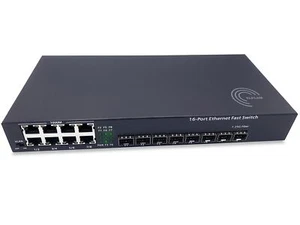 Elfcam® - Gigabit Ethernet Switch avec 8 SFP Ports et 8 Ports Ethernet 10/100... - Photo 1/5