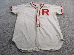 TRUE VINTAGE Baseball Jersey Size 40 Tag Made in USA R Logo Number #11 Team - Picture 1 of 11