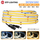 FCOB LED Strip Light LED High Density Flexible FOB COB Dimmable RA90 12V 24V DE