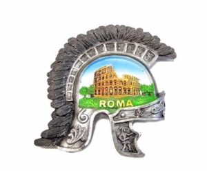Posta Pro1- Calamita Magnete Frigo Souvenir ROMA COLOSSEO ELMO CENTURIONE MAGNET - Foto 1 di 1