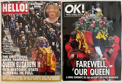 HELLO & OK! Magazine Funeral Of Queen Elizabeth II Special Edition 26 September • 27.04$