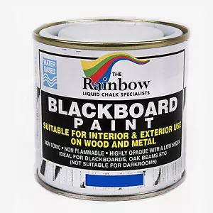 RAINBOW CHALK *BLUE* CHALKBOARD PAINT RESTORER - 250ML TIN *NO PRIMER NEEDED* - Picture 1 of 1