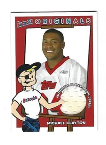Tarjeta de camiseta de jugador Michael Clayton 2004 Bazooka, # BO-MC. Tampa - Imagen 1 de 2