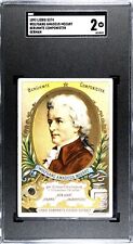 1893 Wolfgang Amadeus Mozart Rookie RC Card Victorian LIEBIG EXTRACT SGC 2