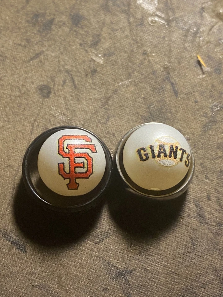 San Francisco Giants 16mm Acrylic Beads for Jewelry Making DIY Pen Keychain 1 pc - Image 1 of 1
