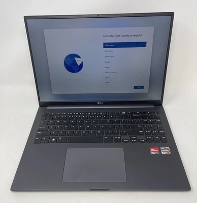 LG UltraPC 16" Lightweight Laptop, Ryzen 7 7730U, Windows 11 Pro, 16GB RAM, 1TB - Image 1 of 4