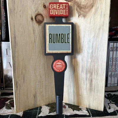 Great Divide Brewing Co. Denver, CO Beer Tapper Handle - Rumble- 12” Metal - Image 1 of 4