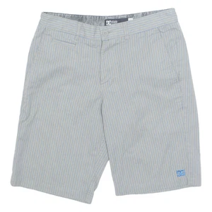 DC APPAREL DIVISION Mens Chino Shorts Grey Pinstripe M W30 - Picture 1 of 6