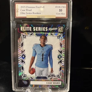 2025 Donruss Football Cam Ward Elite Series Rookies #EST-CWD GEM 10 - Picture 1 of 2