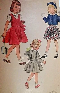 Simplicity 2948 sewing  pattern Girls Jumper  Dress Blouse   Size  6 cut & count - Picture 1 of 3