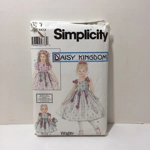 Simplicity 0679 Größe 5-8 Mädchen Kleid Jacke 18" Puppenkleidung Daisy Kingdom - Bild 1 von 3