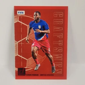 2024-25 Panini Donruss Soccer Craftsmen 1 Red Yunus Musah USA FIFA National Team - Picture 1 of 2