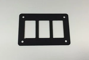 PANEL DE INTERRUPTOR BASCULANTE UNIVERSAL XTREME RACING G-10 NEGRO (3 PUNTOS) JEEP UTV ATV - Imagen 1 de 2