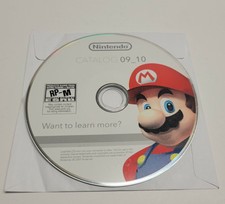 Rare Nintendo Wii Catalog 09_10 Promotional Disc 2009 Display Promo