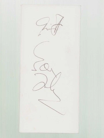 Autographed Paper Actor Singer Eddie Fisher Cover