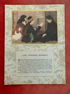 Vietnam Moderne Annamitische Kunst 1932 NGUYEN PHAN CHANH Schule von Hanoi Indochina - Bild 1 von 7