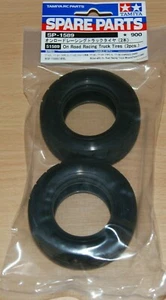 Tamiya 51589 On Road Racing Truck Tires/Tyres (2 Pcs.) (MAN Hahn/Buggyra/TT01) - Picture 1 of 4