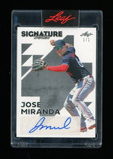1/1 2023 Leaf Signature Series Jose Miranda Auto Autograph TWINS