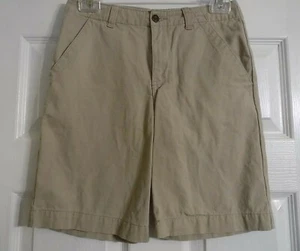 Boy's Chaps Khaki Shorts Size 12 Beige Boys Zip Up - Picture 1 of 4