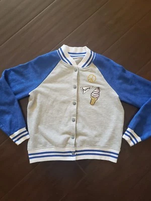 Chaqueta Justice Niñas Talla 12 Gris y Azul 2a Foto 1 de 4