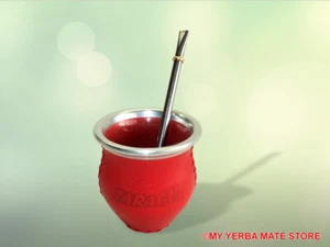 YERBA MATE KIT - Artisan Glass Vessel with Traditional Bombilla - Free Shipping - Picture 1 of 12