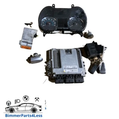 Jaguar XF Lockset Lock 2 Keys ECU Kit X250 2.2 224DT 163hp CX23-12c520-v - Image 1 of 3