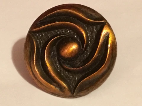 (22) Rubbed Bronze Drawer Cabinet Knobs Swirl Rosette Pattern Cover