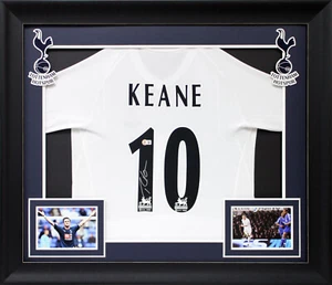 Tottenham Hotspur Robbie Keane Signed White Framed Jersey Autographed BAS - Picture 1 of 2