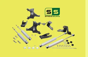 2" / 4" Drop Kit Spindles Hanger + SHOCKS FOR 88 - 98 Chevrolet GMC C1500 - Foto 1 di 1
