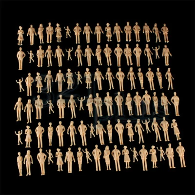 100 Stk. Stehende Modellbau Figuren 1:35 Miniaturfiguren Maßstab 1:32 Menschen - Bild 1 von 4