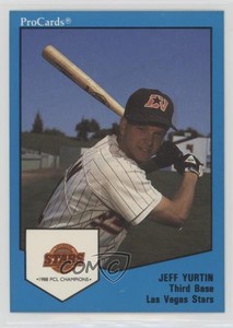 1989 ProCards Triple A Jeffrey Yurtin Jeff Yurtin #20