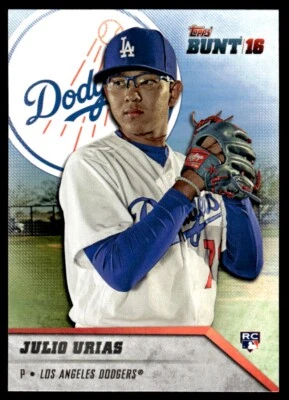 2016 TOPPS BUNT ROOKIE JULIO URIAS R9 - Image 1 of 2
