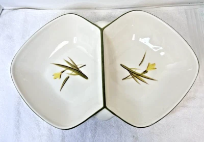 WINFIELD Pottery Tiger Iris MCM 16 1/4" Divided Serving Vegetable Bowl Great SHP - Image 1 of 4