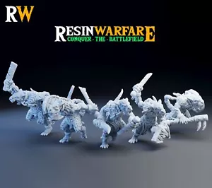 Rabid Slaves, Rat Army, Tabletop DnD Wargames Fantasy Ratmen Warriors Miniature - Picture 1 of 1
