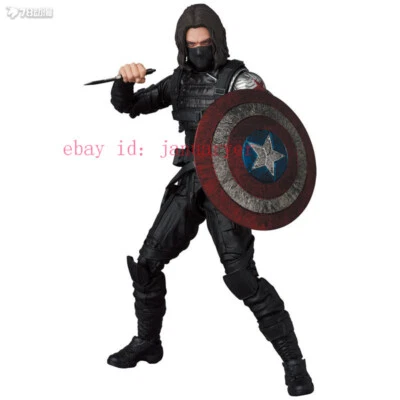 Figura de acción Perfect Medicom Toy Mafex No.203 Winter Soldier juguete nuevo Foto 1 de 4