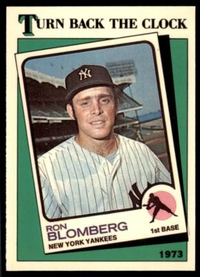 1988 Topps Tiffany Ron Blomberg Baseball Cards #663 - Image 1 of 2