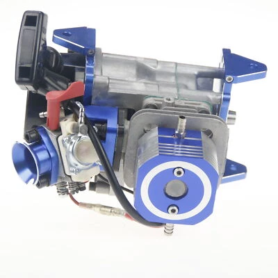 29CC 2-Stroke 4 Bolt Engine Blue For 1/5 RCMK ZENOAH Marine Gas Engine RC Boat - Image 1 of 4