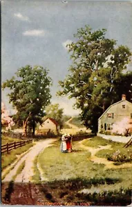 Postal de colección Buttonwood Farm Rural Scenic View Iowa IA 1910s - Imagen 1 de 2