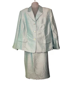 Vintage Evan-Picone 2 Piece Single Breasted Blazer With Matching Skirt 22W NEW - Picture 1 of 8