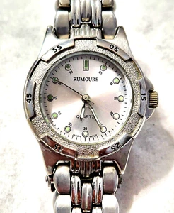 RUMOURS 44947 LADIES' 30MM SILVER TONE WRISTWATCH - Picture 1 of 9